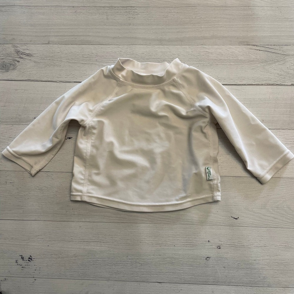 Green Sprouts baby white rash guard 6 months